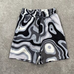 PUMA Booster Palph Print Swim Trunks Shorts Men's Size S Black White 536501 01